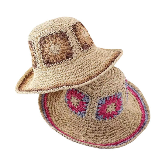 BOHETTE - Crochet Straw Bohemian Hat