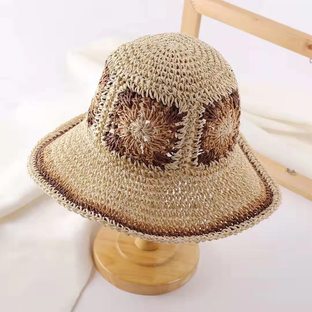 BOHETTE - Crochet Straw Bohemian Hat (Beige)