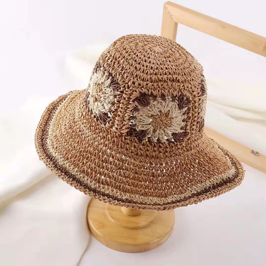 BOHETTE - Crochet Straw Bohemian Hat (Khaki)